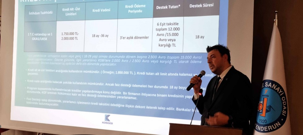 İTSO ve ATSİAD İşbirliği ile KOSGEB Destek Programı Bilgilendirme Toplantısı Düzenlendi