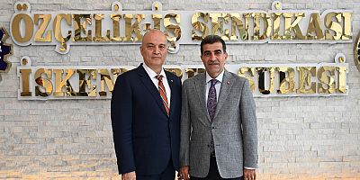 İSDEMİR GENEL MÜDÜRÜ AYHAN AKIN'DAN ÖZÇELİK-İŞ SENDİKASI’NA HAYIRLI OLSUN ZİYARETİ