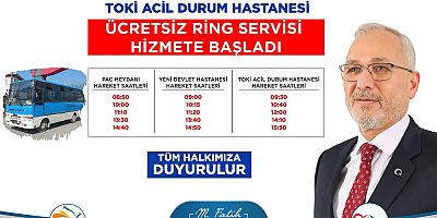 İSKENDERUN BELEDİYESİNDEN ACİL DURUM HASTANESİNE ÜCRETSİZ SERVİS!