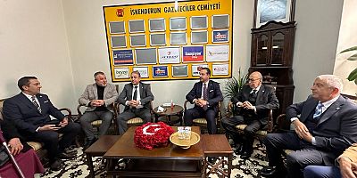 İYİ PARTİDEN İSKENDERUN GAZETECİLER CEMİYETİNE ZİYARET